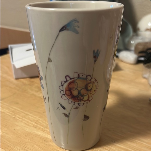 Natural Life Coffee Cup Mug WORK DANCE LOVE Tall Oversize Robbin Rawlings 2003 - Picture 3 of 4